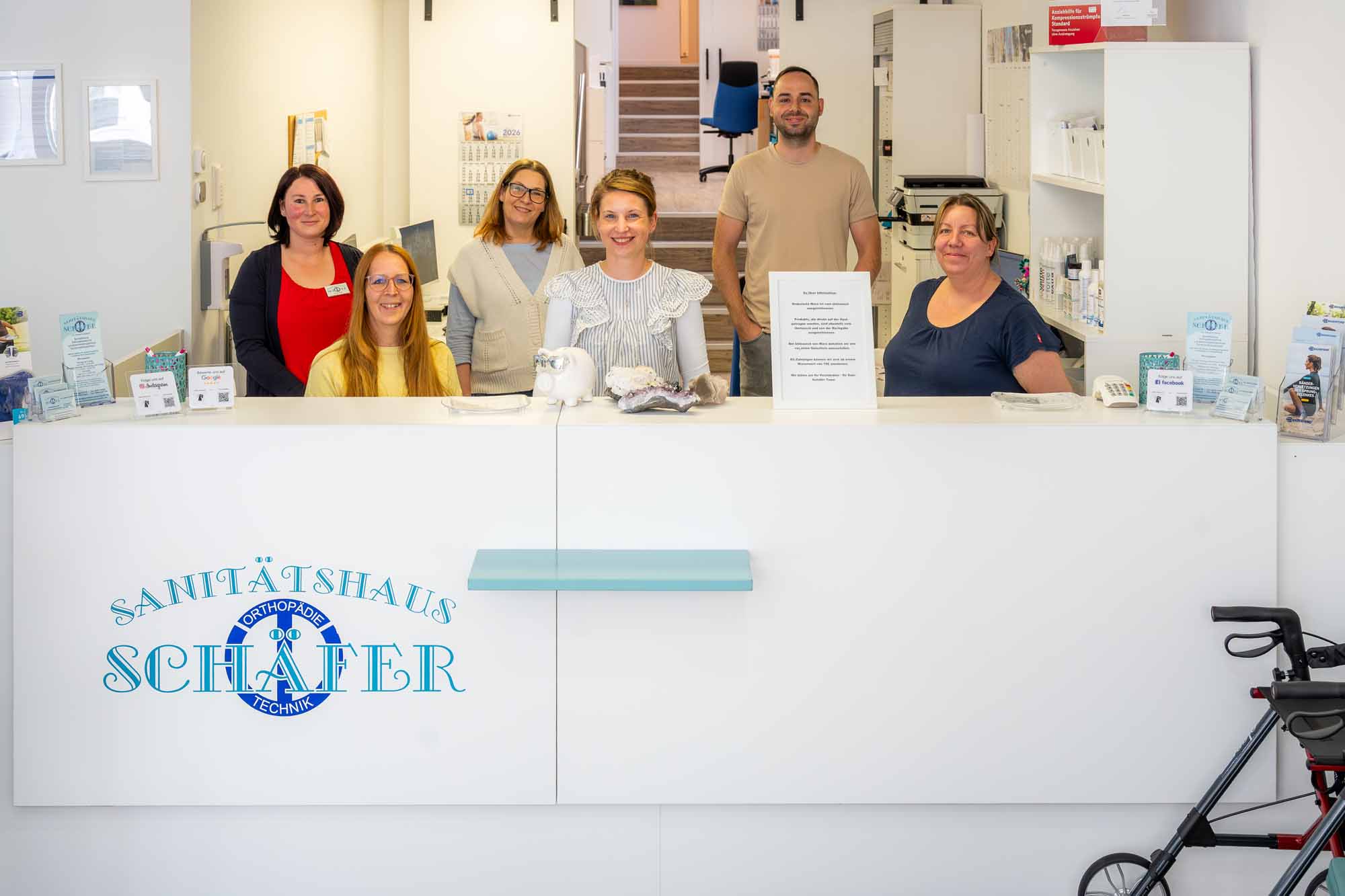 Das Team vom Sanitätshaus Schäfer in Usingen